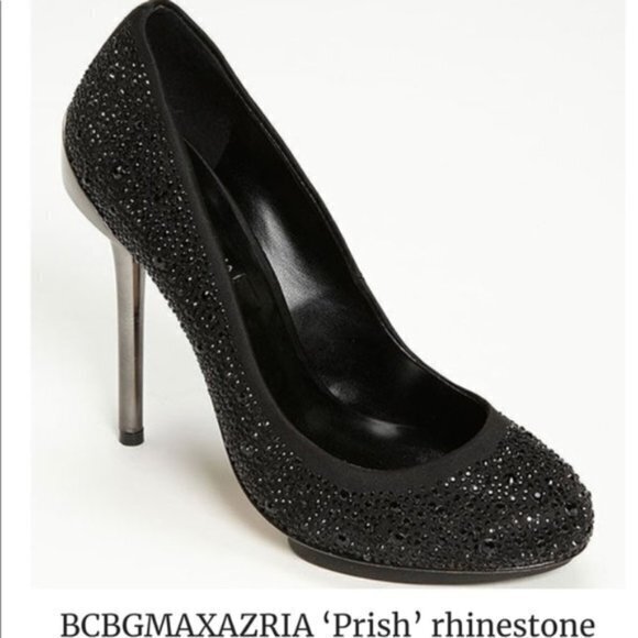 BCBGMAXAZRIA MA-Prish Rhinestone‎ Platform Hells - Picture 1 of 6